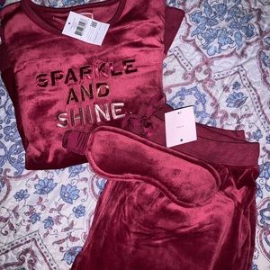 Kate Spade Velour Jogger Pajama Set NWT Size M